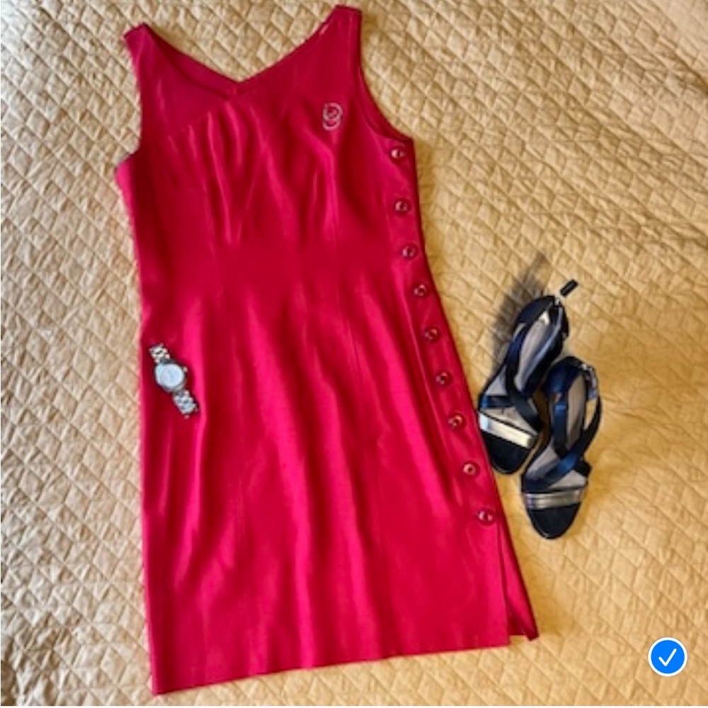 VINTAGE | MISS SCARLETT Side Button-Down Dress | 10 🤨